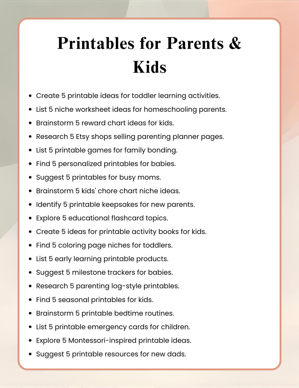 1000+ Etsy Niche Prompts for Printables, Digital Products & Etsy SEO Growth