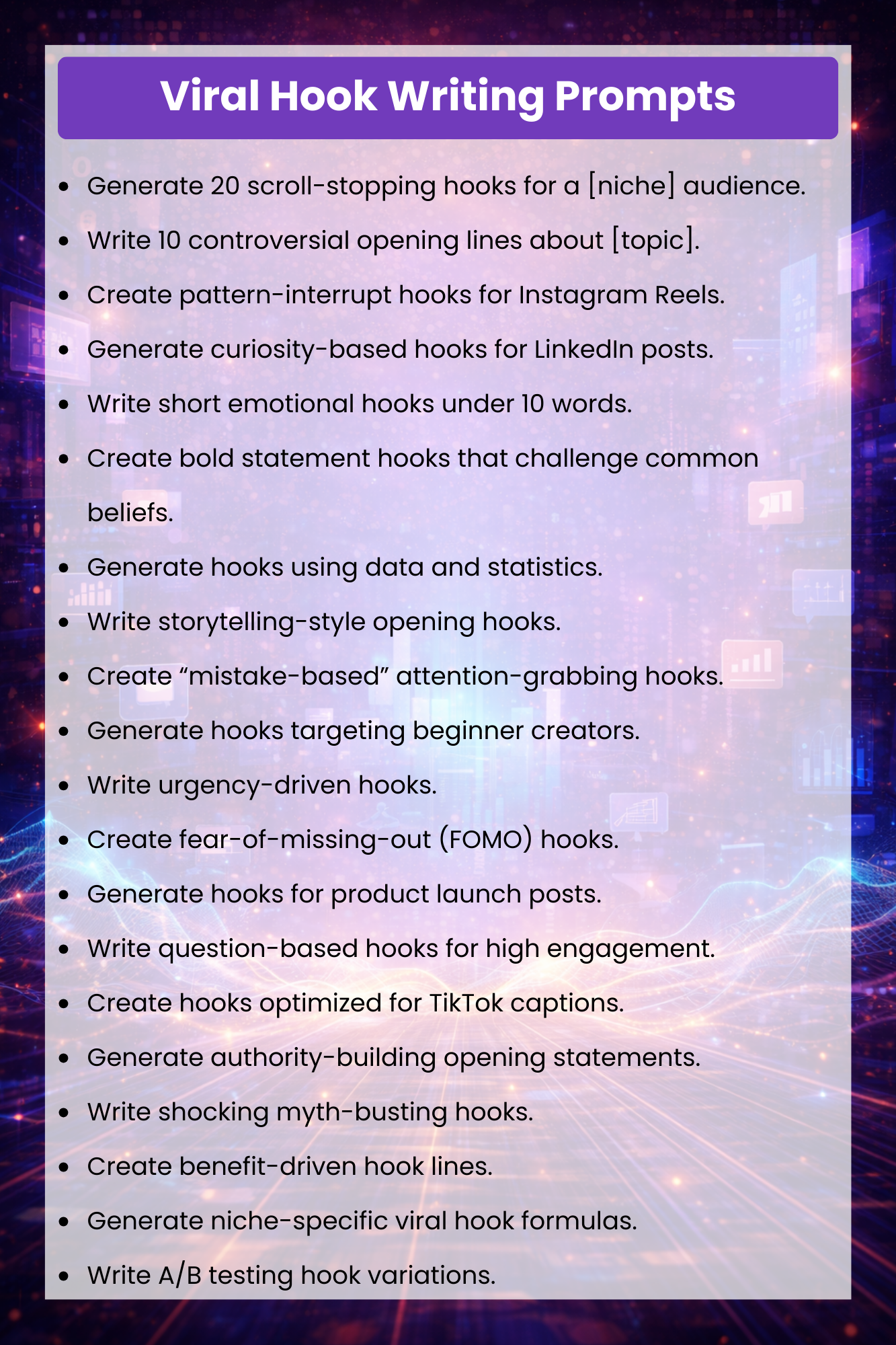 1000+ Advanced Social Media AI Prompts