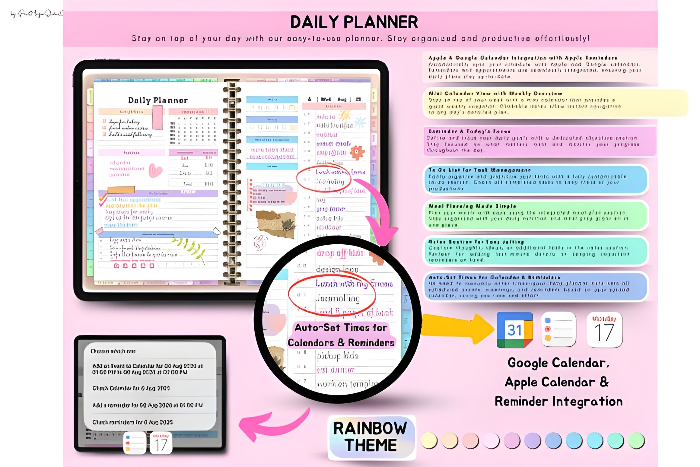 All-in-One Digital Planner 2026, 2027, 2028